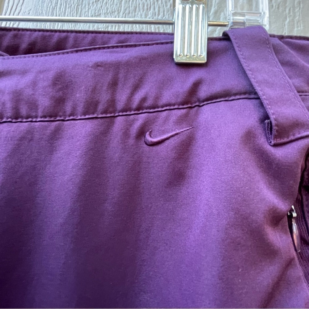 Nike Pant‎ Women's L(12-14) Straight leg, zipped pockets/slits bottom purple,VTG - Picture 5 of 15